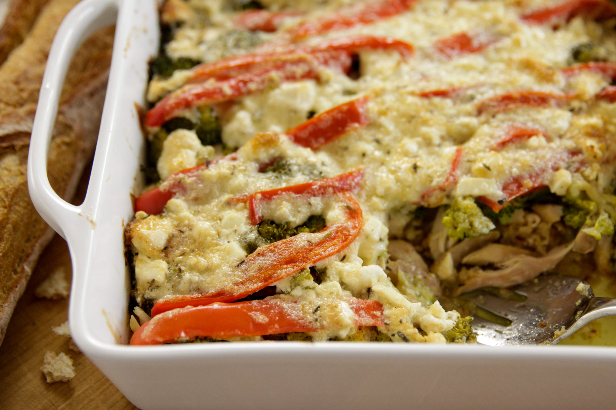 LowCarb Chicken, Broccoli, and Mayonnaise Casserole Recipe Blue