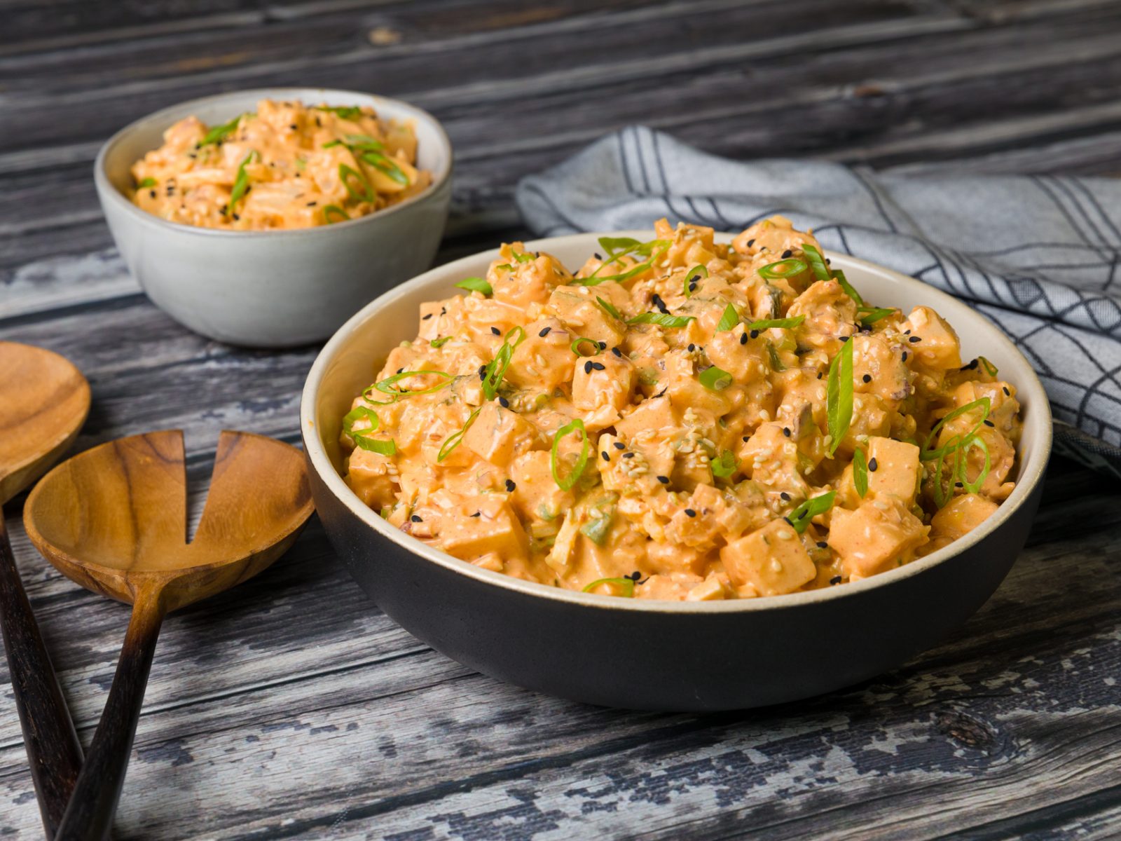Spicy Kimchi Potato Salad