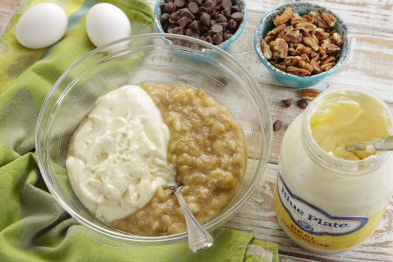 Moist Banana Bread Made with Mayonnaise Blue Plate Mayonnaise
