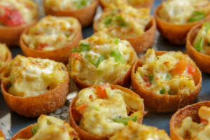 Deluxe Crabmeat Bites arranged on a serving platter