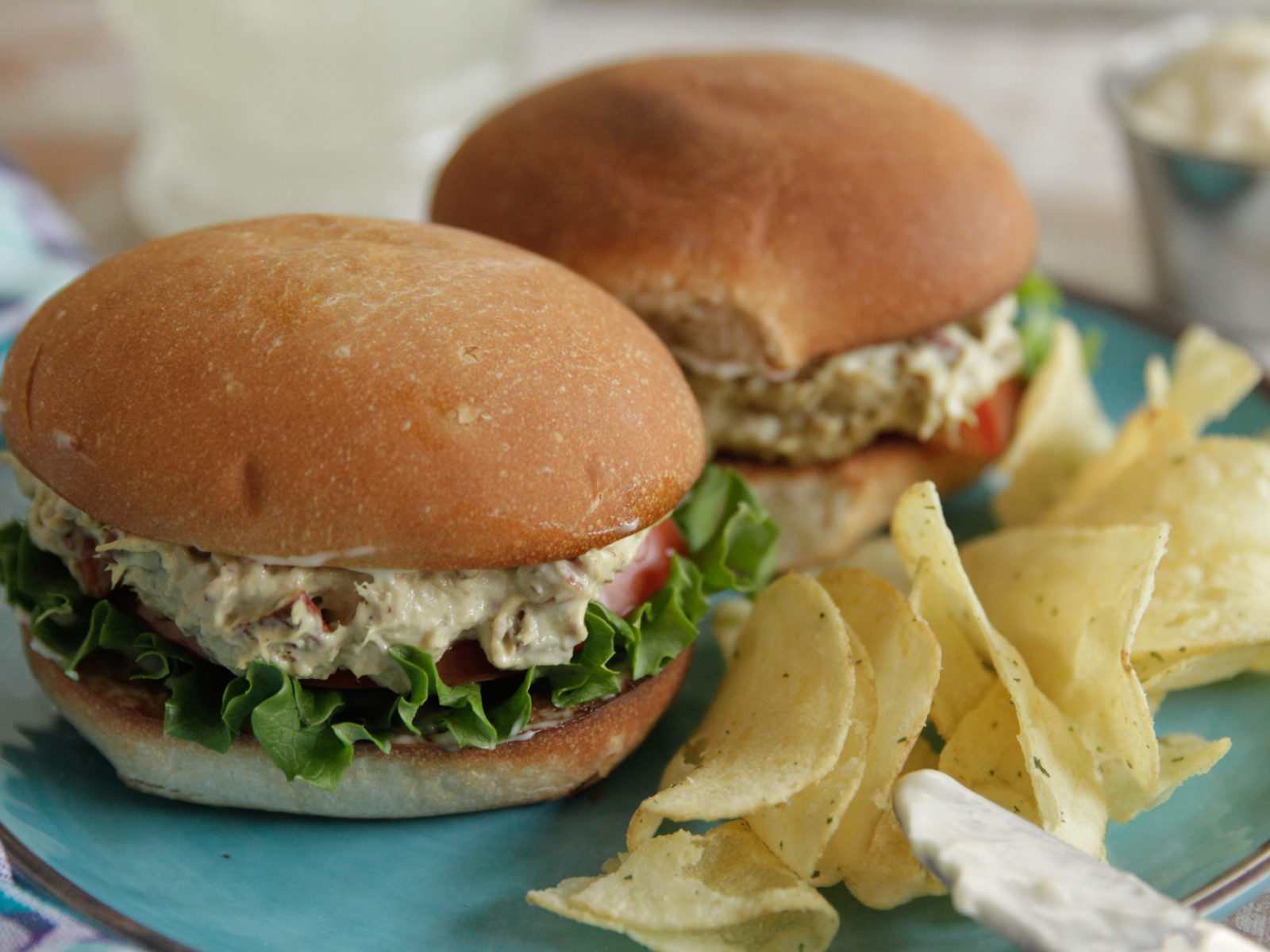 Hickory Smoked Tuna Salad Sandwiches