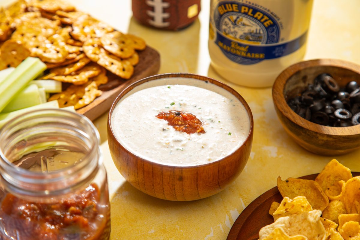 Creamy Kickoff Mayonnaise Chip Dip Recipe – Blue Plate Mayonnaise