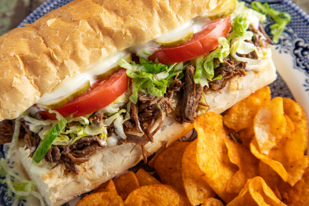 New Orleans Style Roast Beef Debris Poboy Recipe Blue Plate Mayonnaise