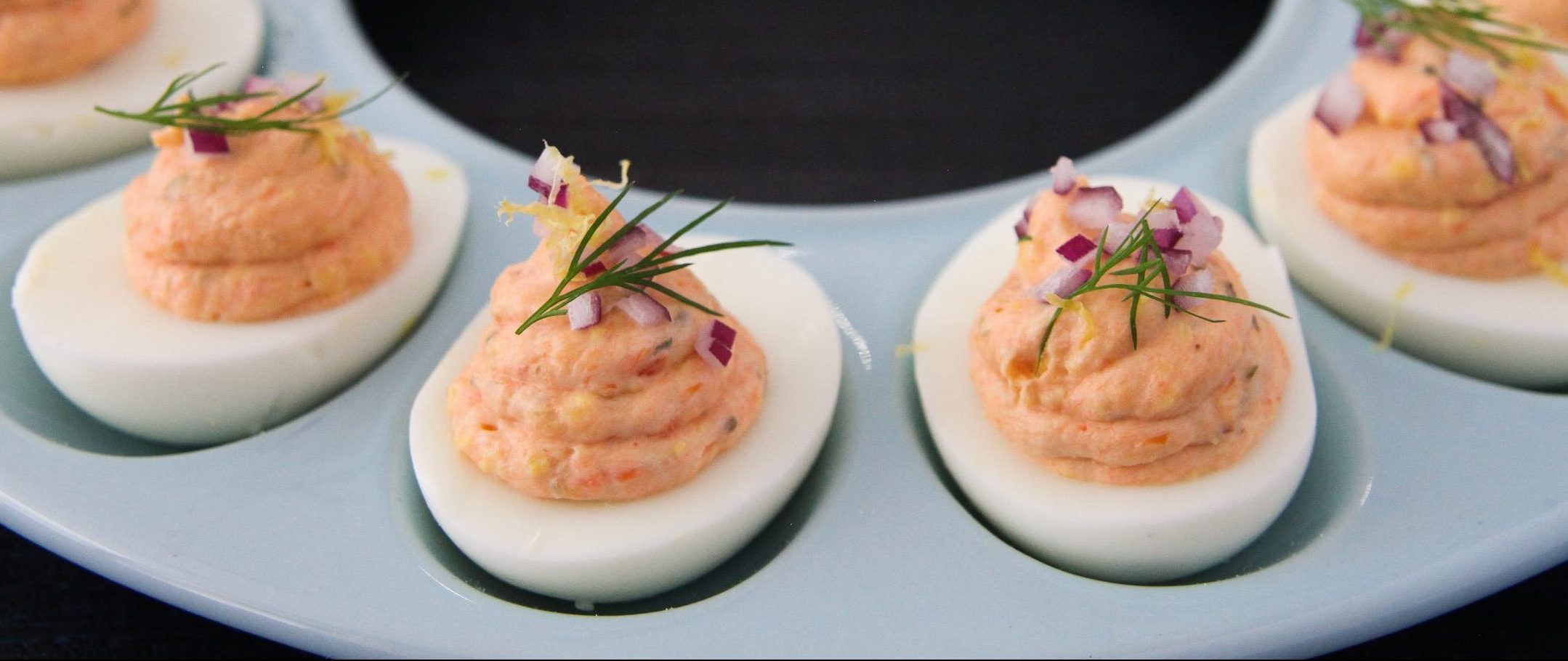 Smoked Salmon Deviled Eggs Recipe Blue Plate Mayonnaise