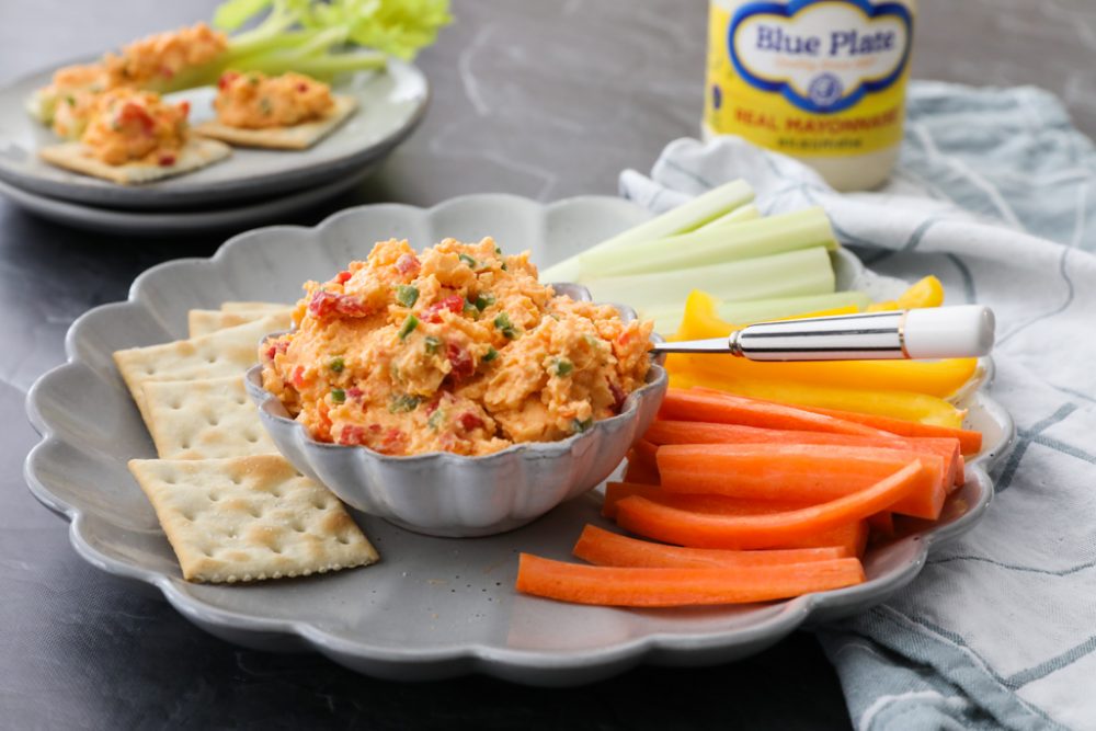Pimento Cheese + Mayonnaise = Perfect Party Snacks Blue Plate Mayonnaise
