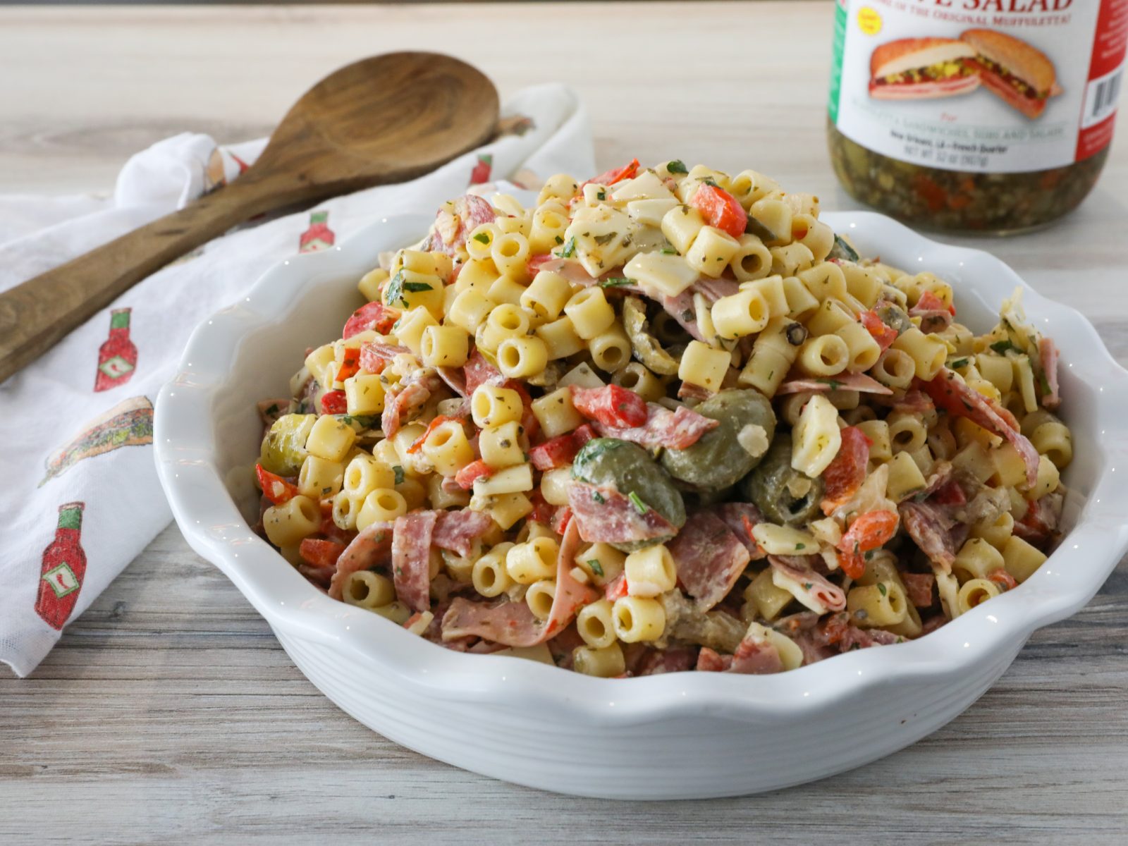 Muffuletta Pasta Salad