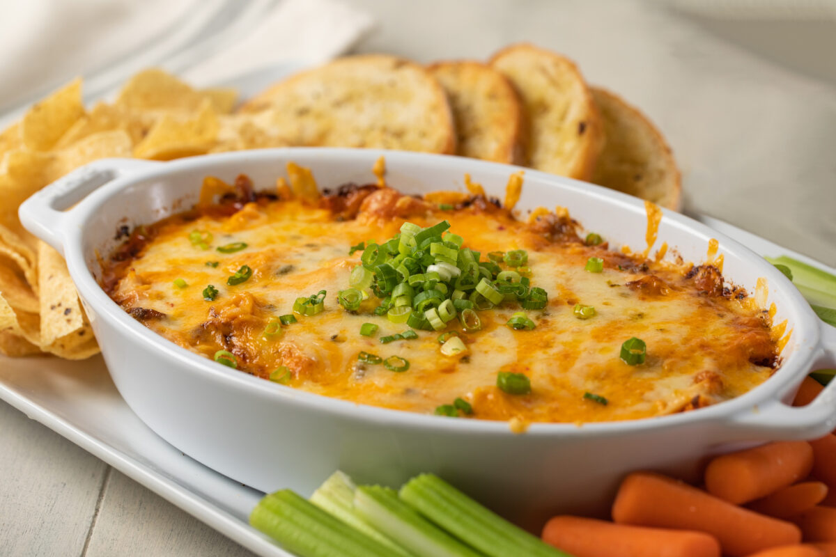 Bayou Hot Chicken Dip made with Blue Plate Mayo