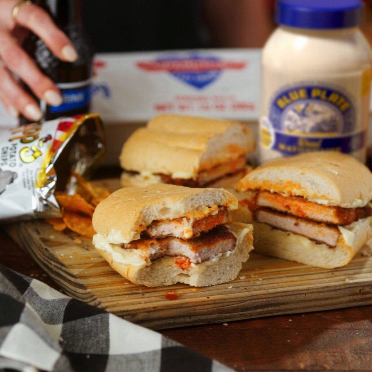 Pork Chop Poboy Recipe - Blue Plate Mayonnaise