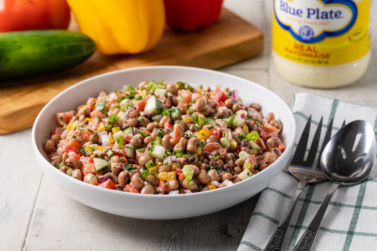Creamy Blackeyed Pea Salad Recipe Blue Plate Mayonnaise