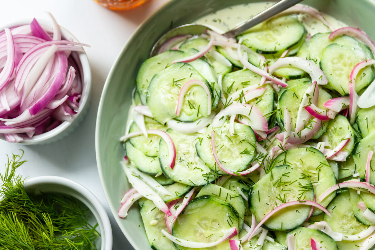 Dilly Cucumber Salad Recipe - Blue Plate Mayonnaise