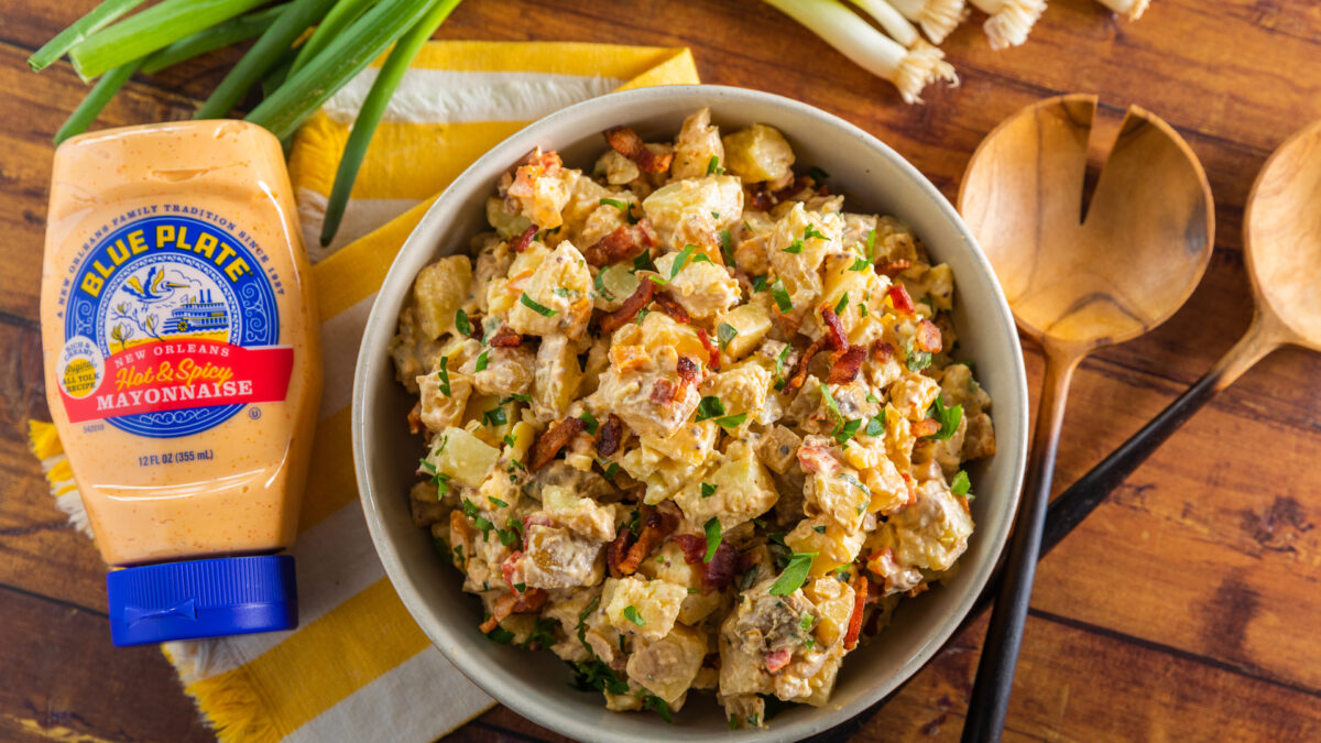 Spicy German-style Potato Salad Recipe - Blue Plate Mayonnaise