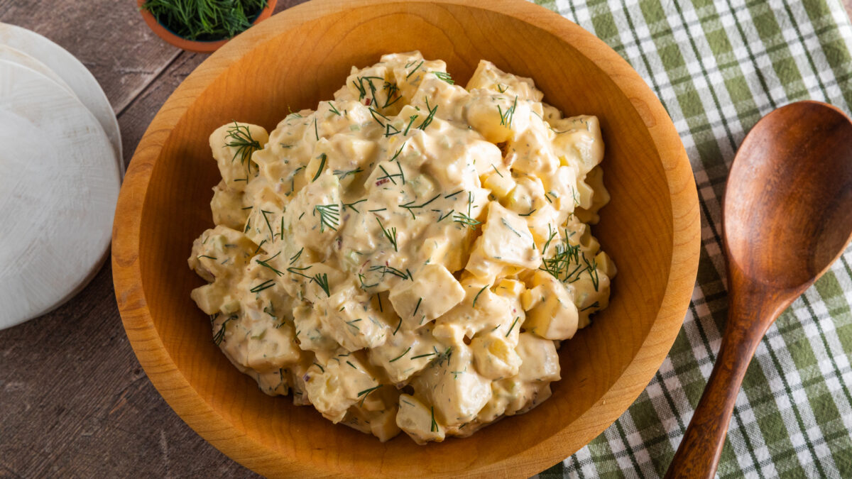 Spicy Old-fashioned Potato Salad Recipe - Blue Plate Mayonnaise