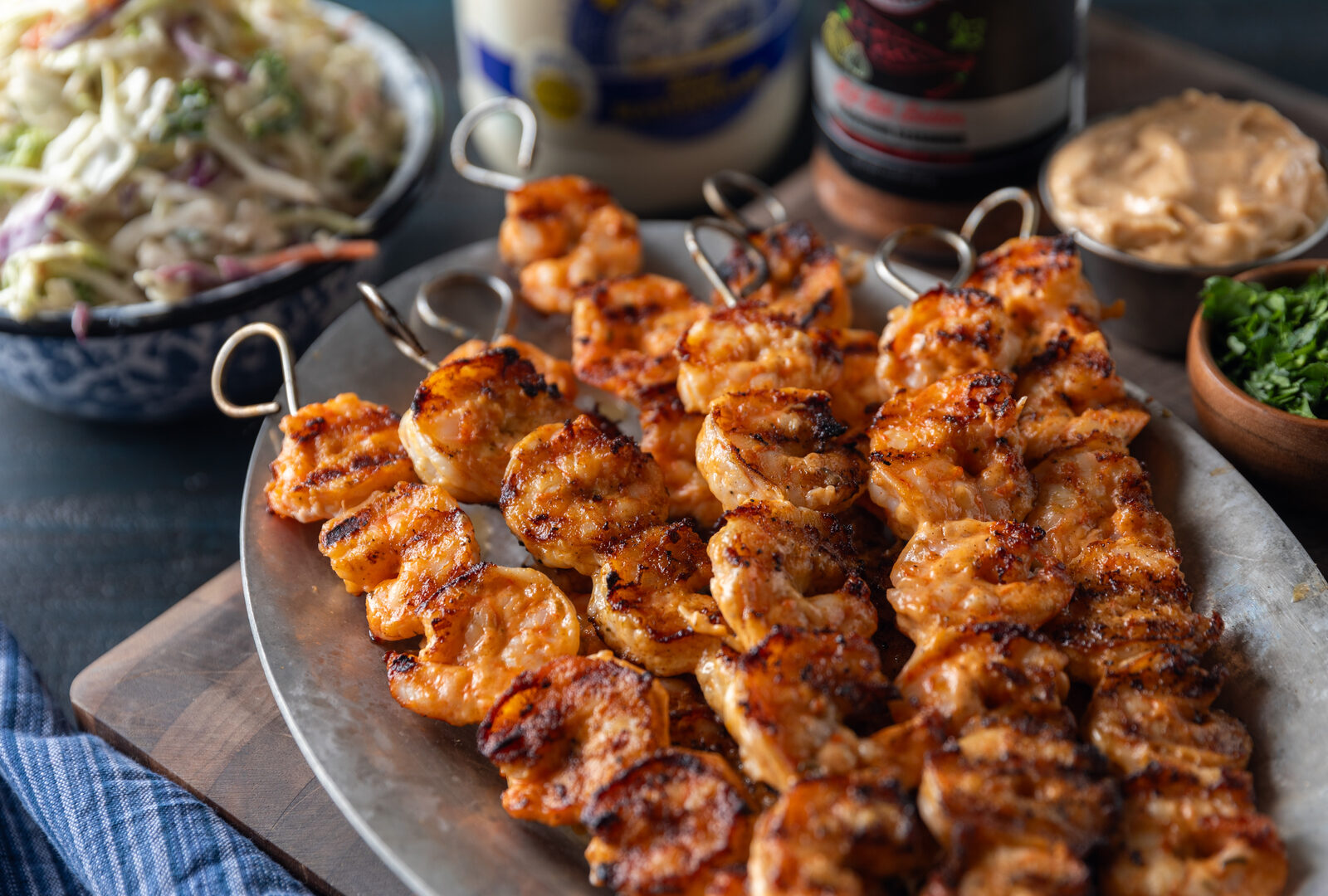 Cajun Blackened Shrimp Skewers