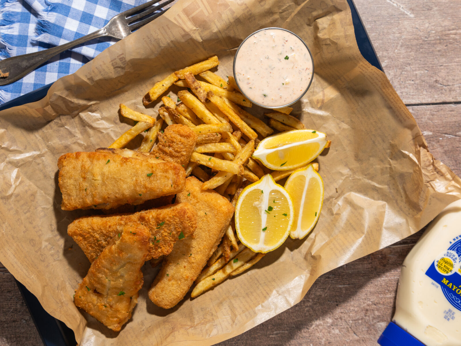 Fried Fish with Remoulade Sauce