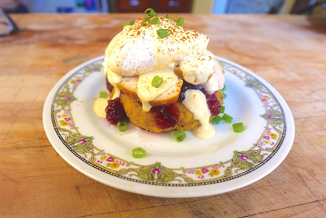 Turkey Benedict brunch recipe