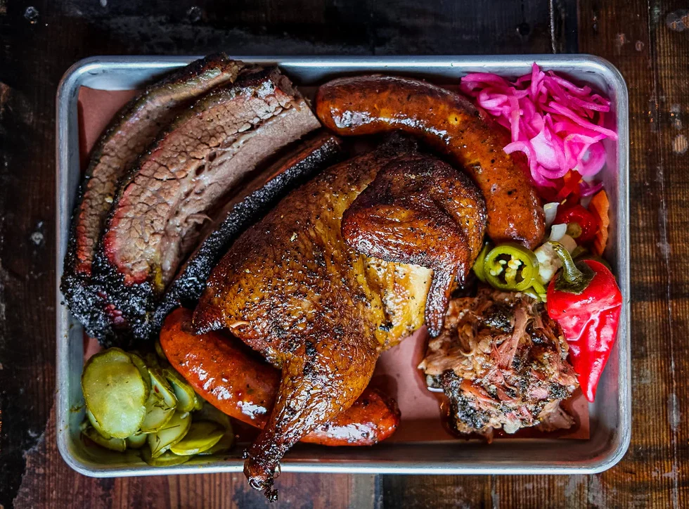 truth BBQ texas platter
