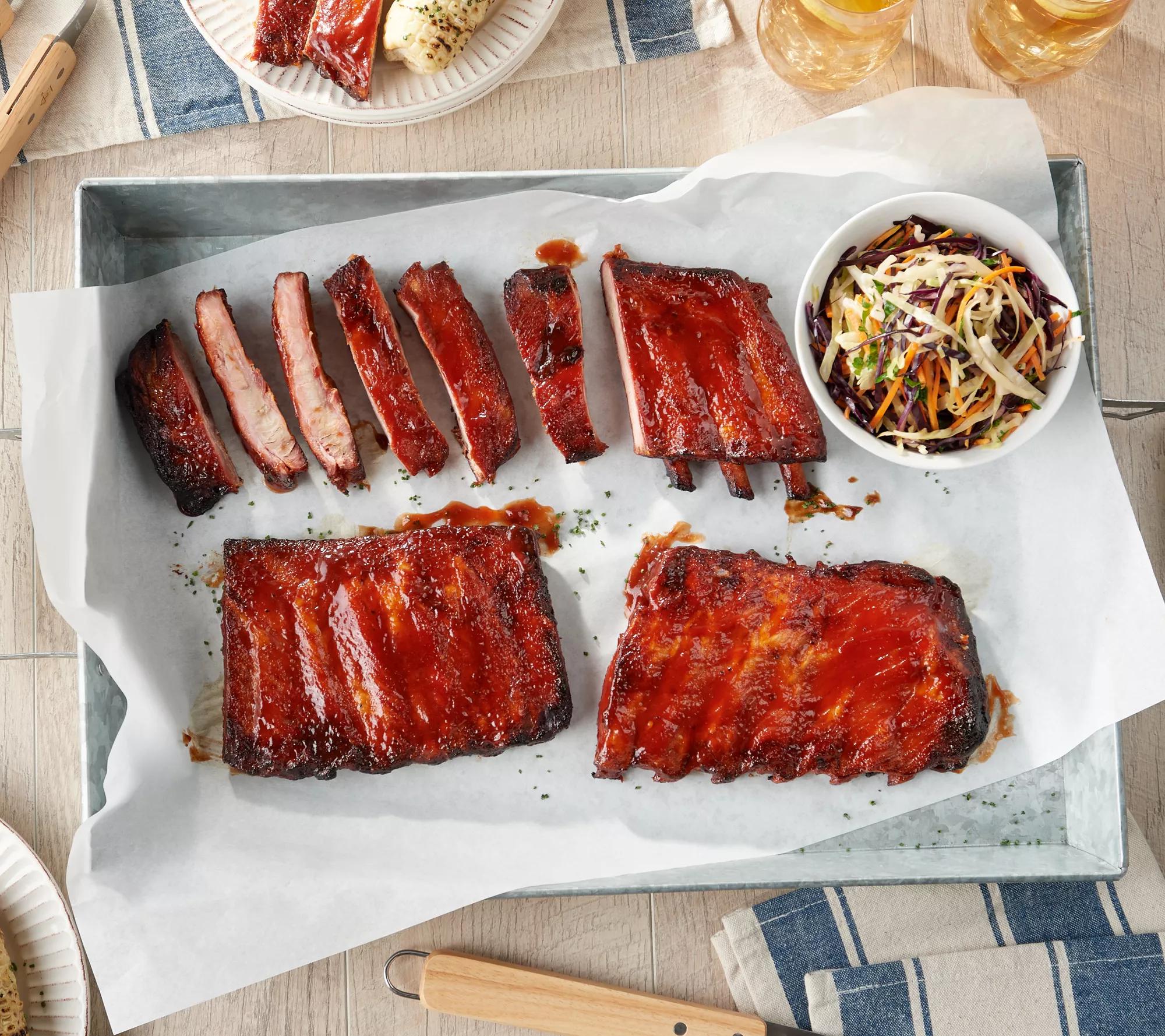 Corky's BBQ Wet Ribs platter