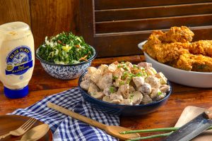 bowl of creole remoulade potato salad